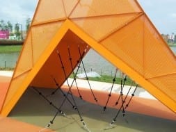 Pull-up Rope with Climbing Knots